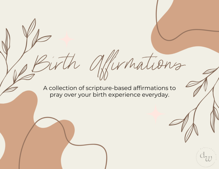 Birth Affirmations (Bible Verses)